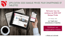 Tablet Screenshot of banqueprivee.oddo.fr